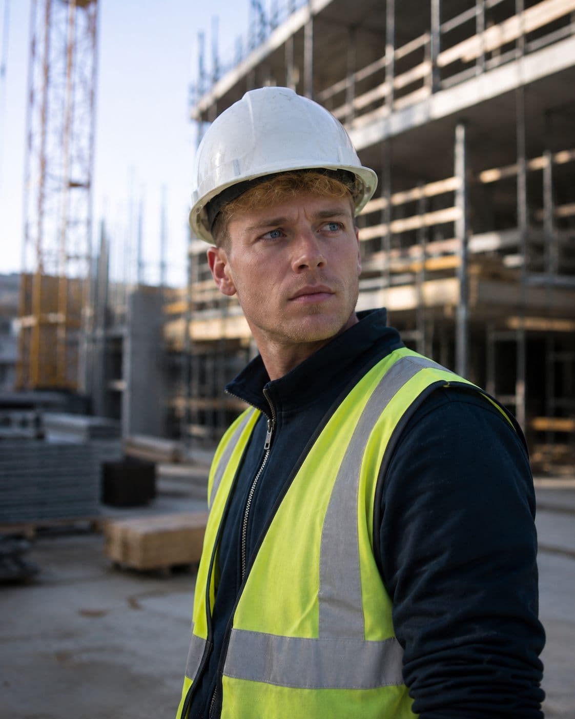 Bouwwerkzaamheden op een projectlocatie